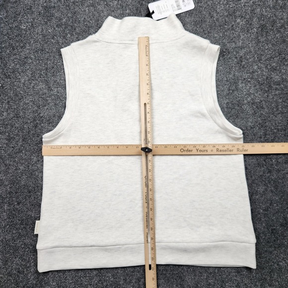 Varley Ellen Cowl Tank Top Womens Large White DoubleSoft Lightweight Knit - Picture 7 of 10
